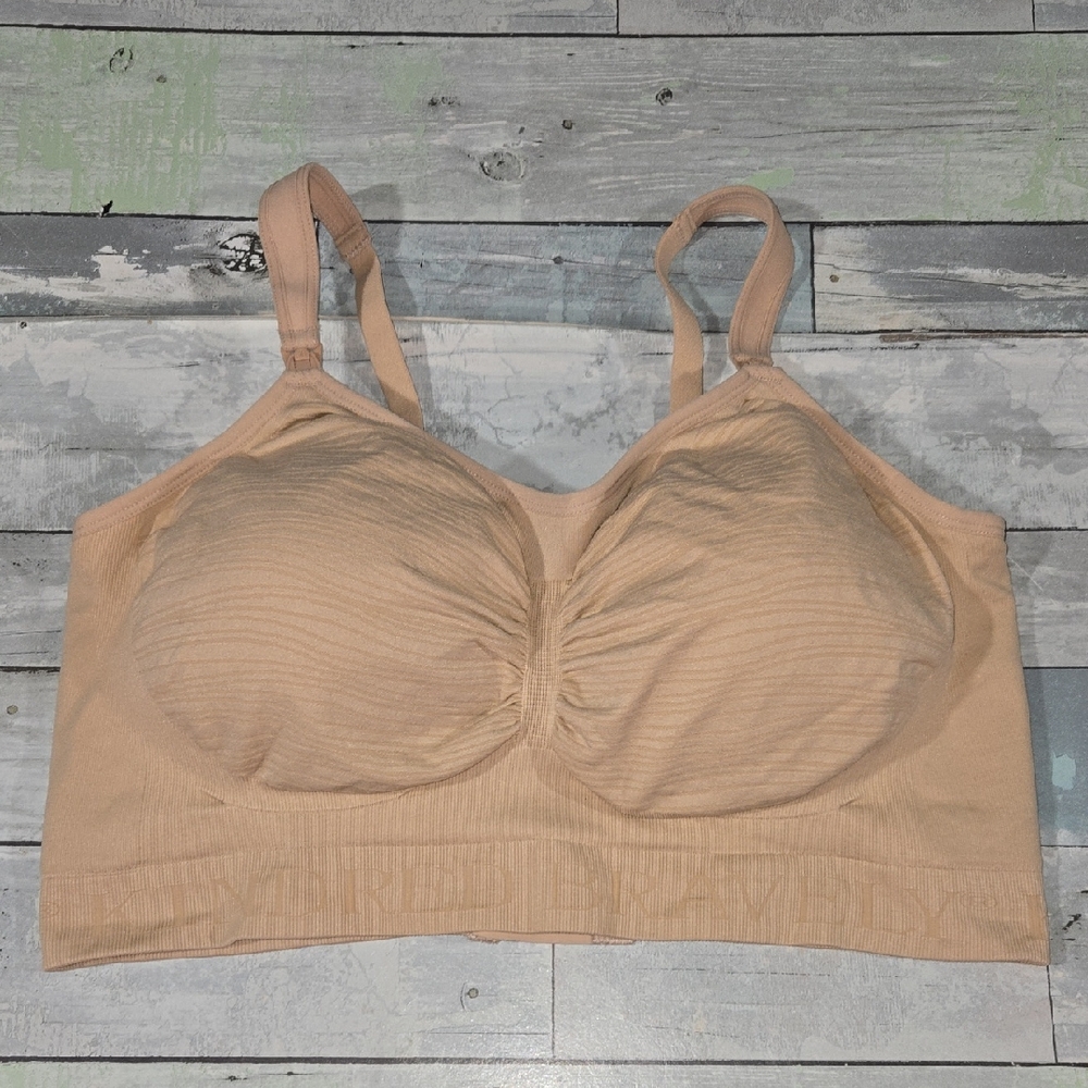 Kindred Bravely Beige Sports Nursing Bra Size 2XL